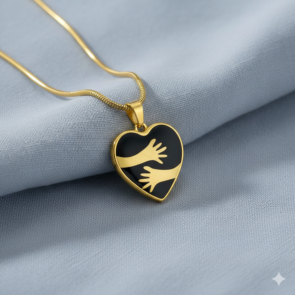 Always With You — Engravable Memorial Heart Necklace