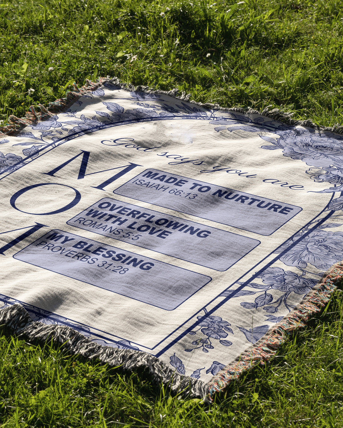 God Says You Are – MOM Woven Blanket