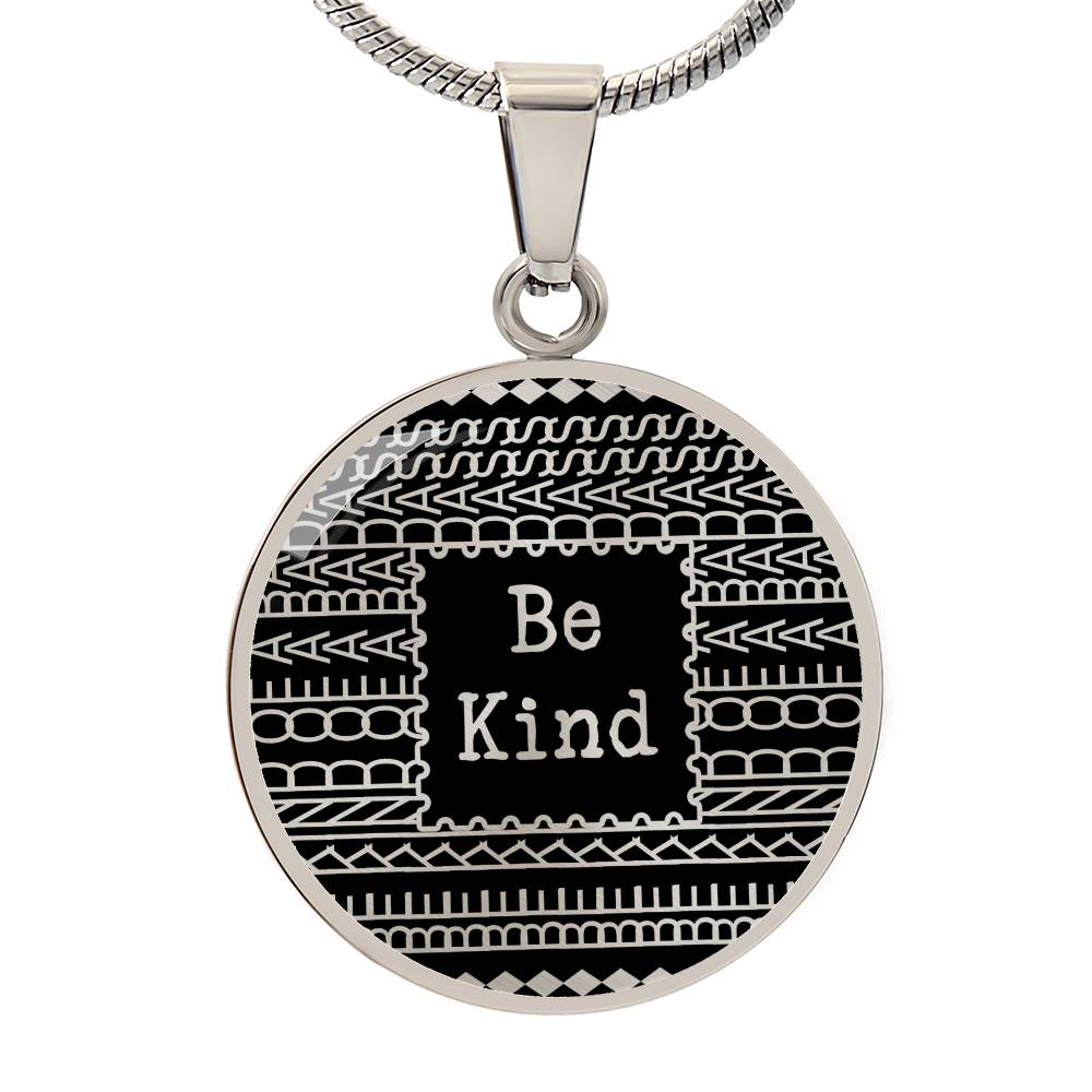 Be Kind of a Badass Necklace – Dad to Daughter Gift | Steel or 18K Gold, Hypoallergenic Keepsake Jewelry