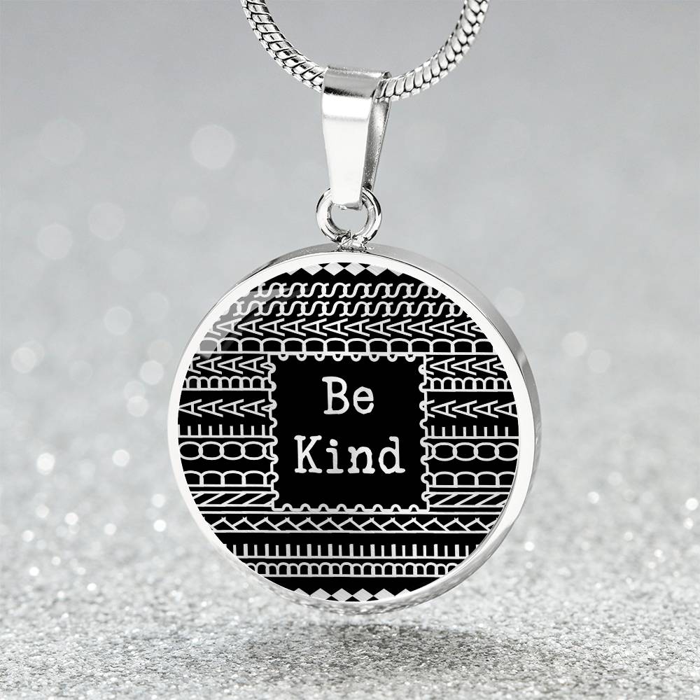 Be Kind of a Badass Necklace – Dad to Daughter Gift | Steel or 18K Gold, Hypoallergenic Keepsake Jewelry