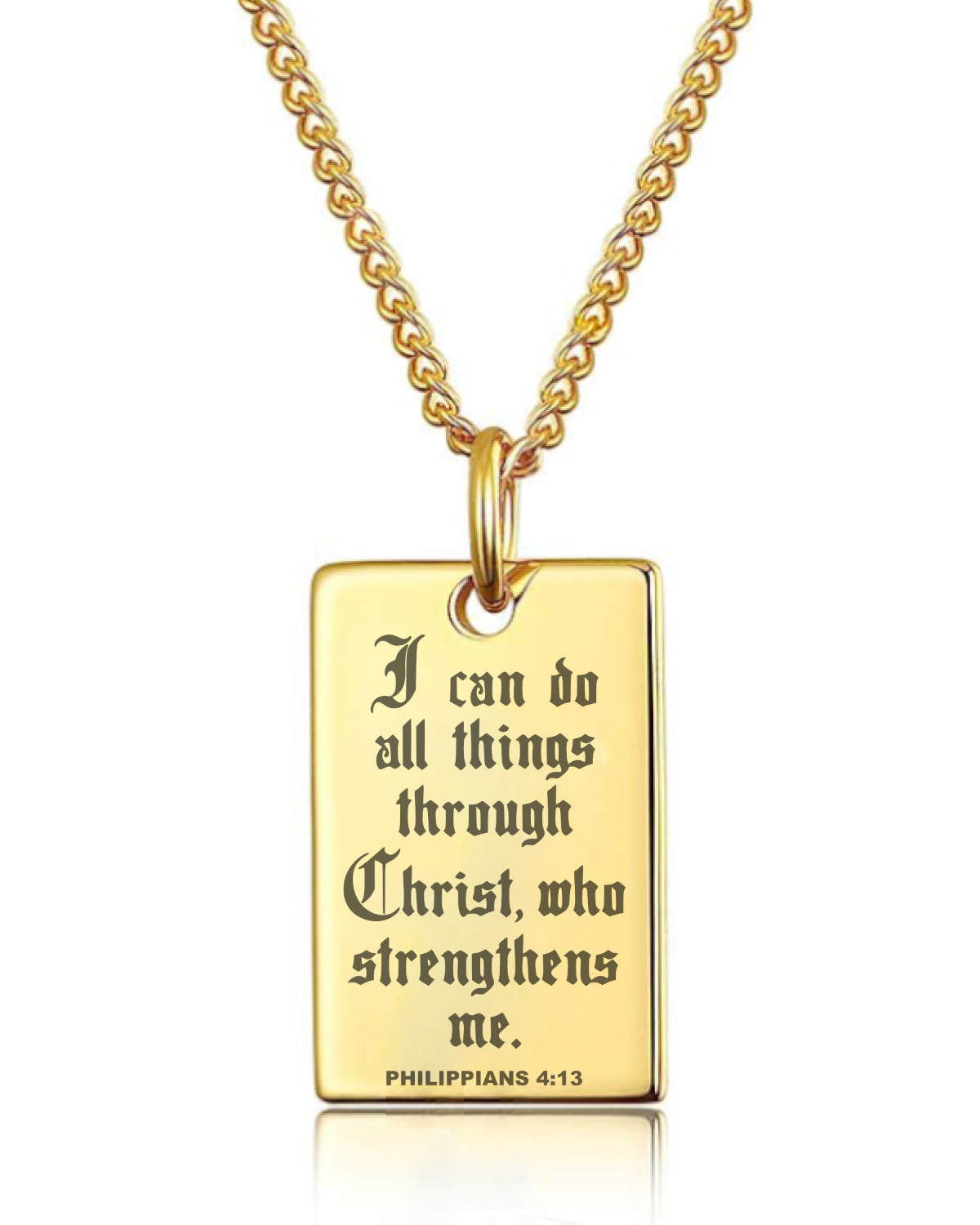 Philippians 4:13 Bible Verse Necklace