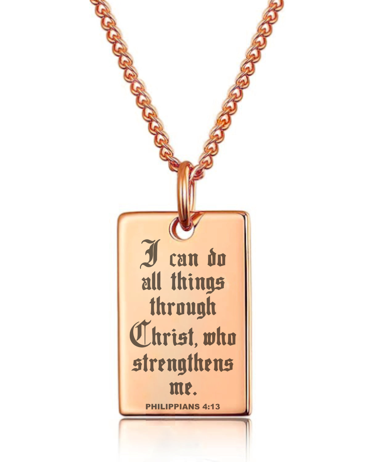 Philippians 4:13 Bible Verse Necklace