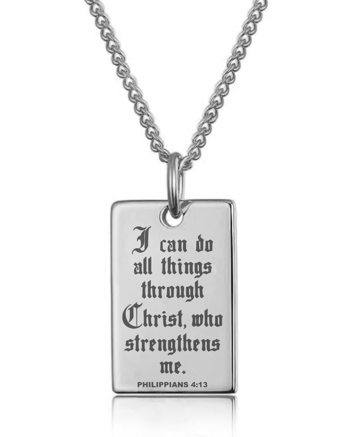 Philippians 4:13 Bible Verse Necklace