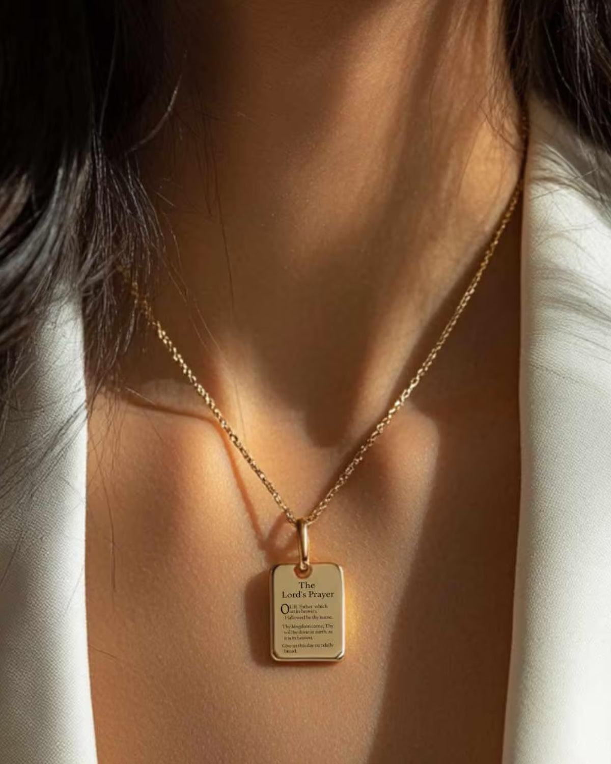 The Lord's Prayer Necklace - Micro Engraved