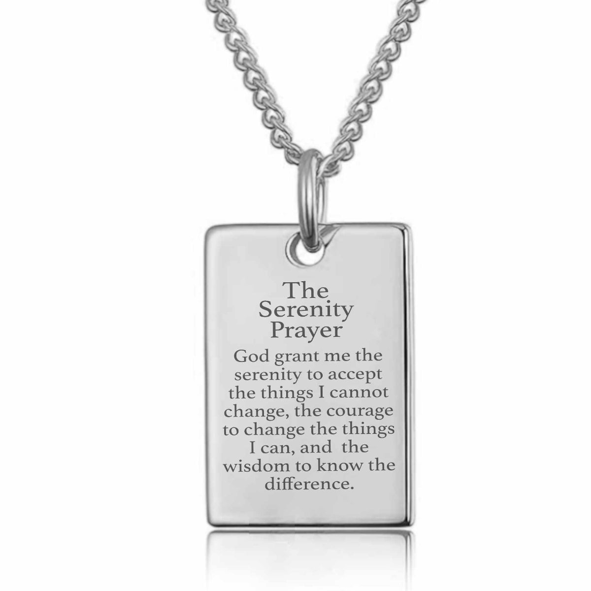 The Serenity Prayer Necklace - Micro Engraved
