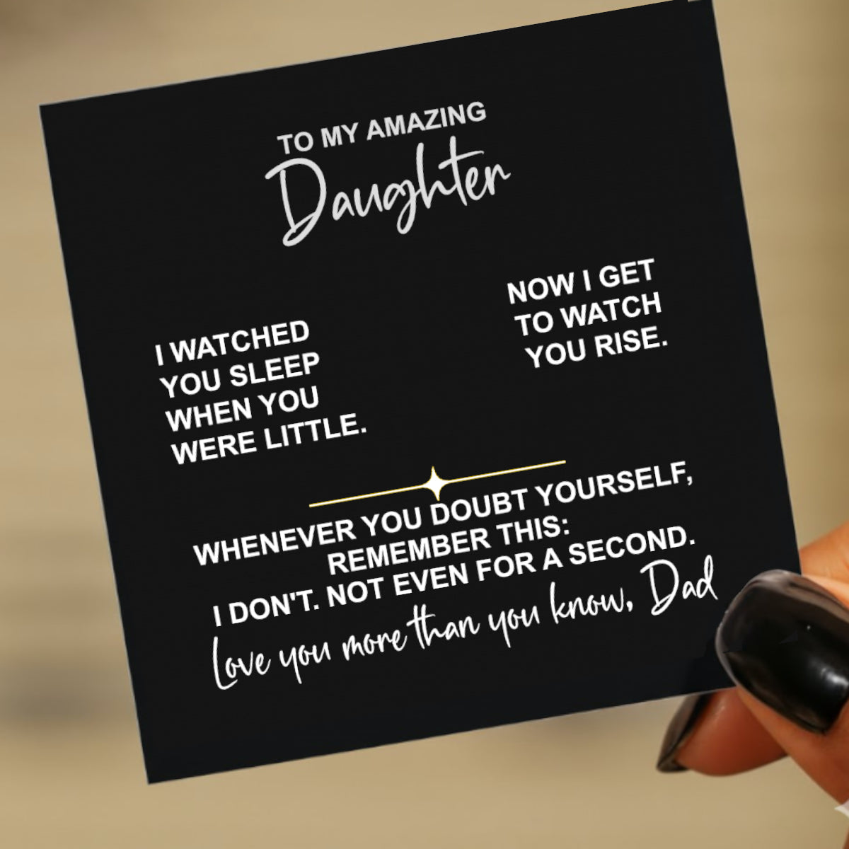 To My Amazing Daughter – Love, Dad • Gift Necklace