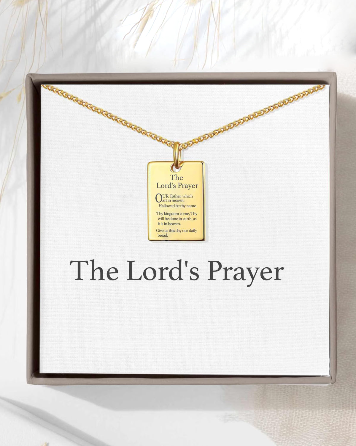 The Lord's Prayer Necklace - Micro Engraved