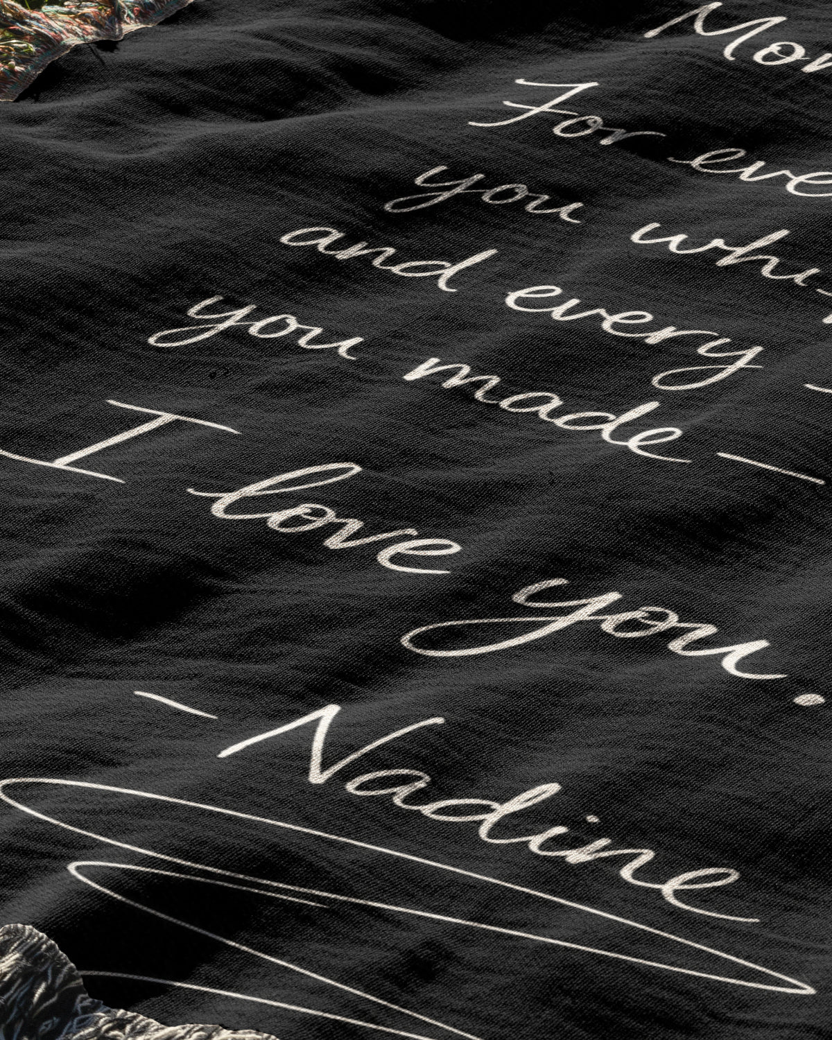 Mom, For Every Prayer — Personalized Woven Blanket