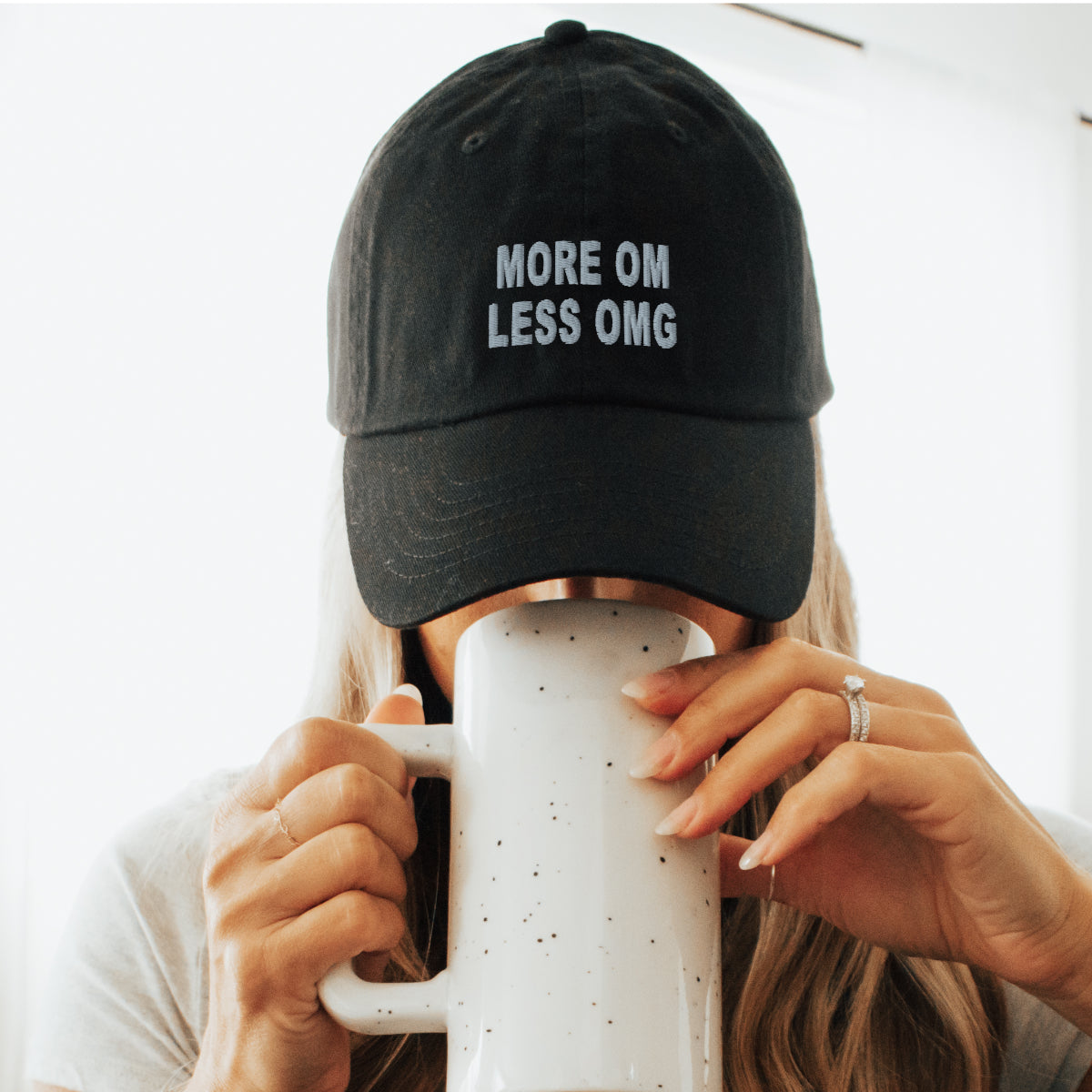 More Om Less OMG Hat – Chill Vibes Embroidered Dad Cap