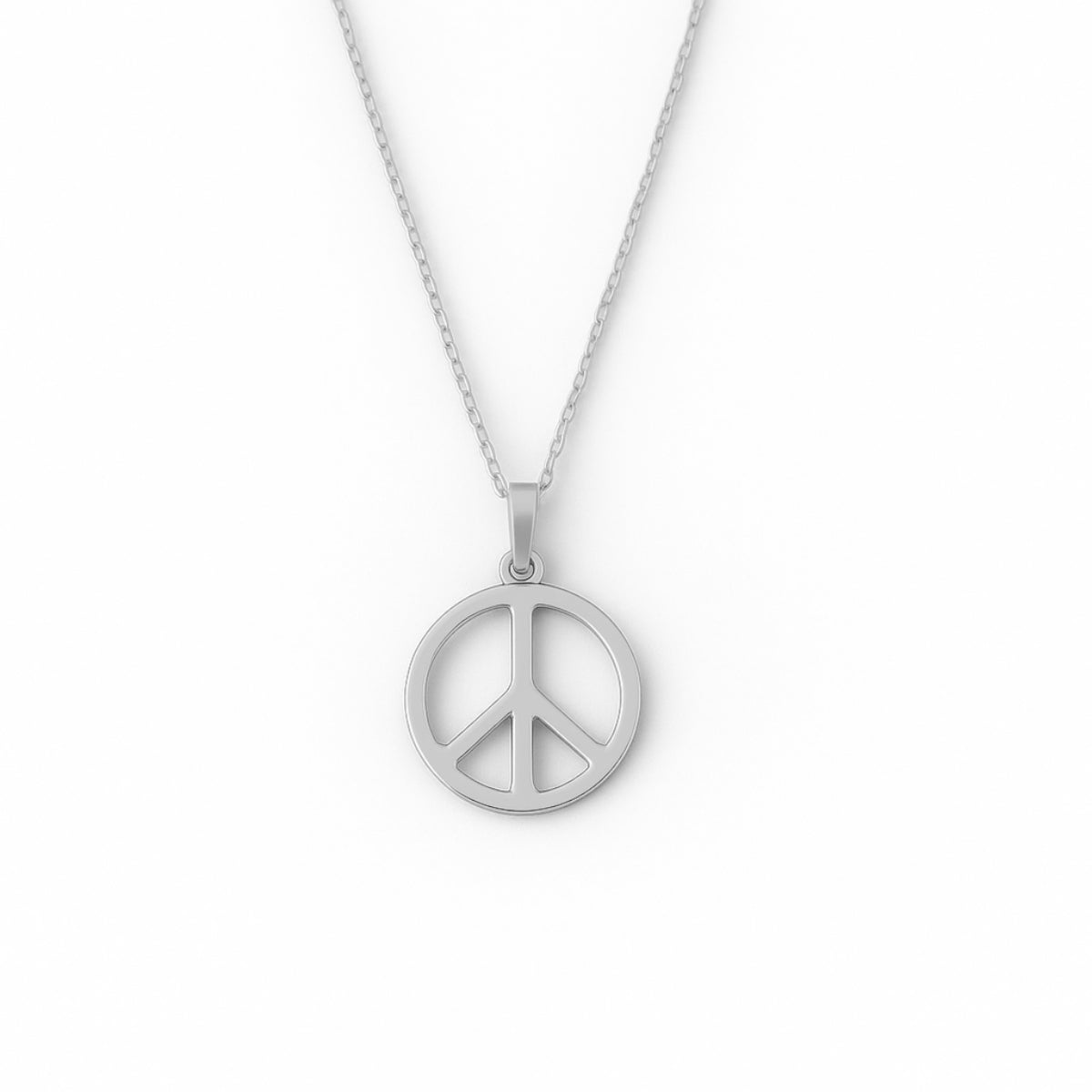 Peace Looks Good on Me Necklace – Gold Plated Peace Sign Pendant & Affirmation