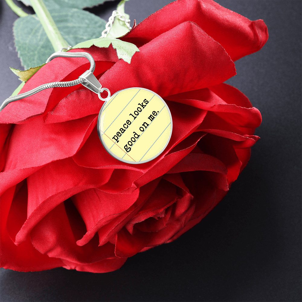 Peace Looks good on me necklace