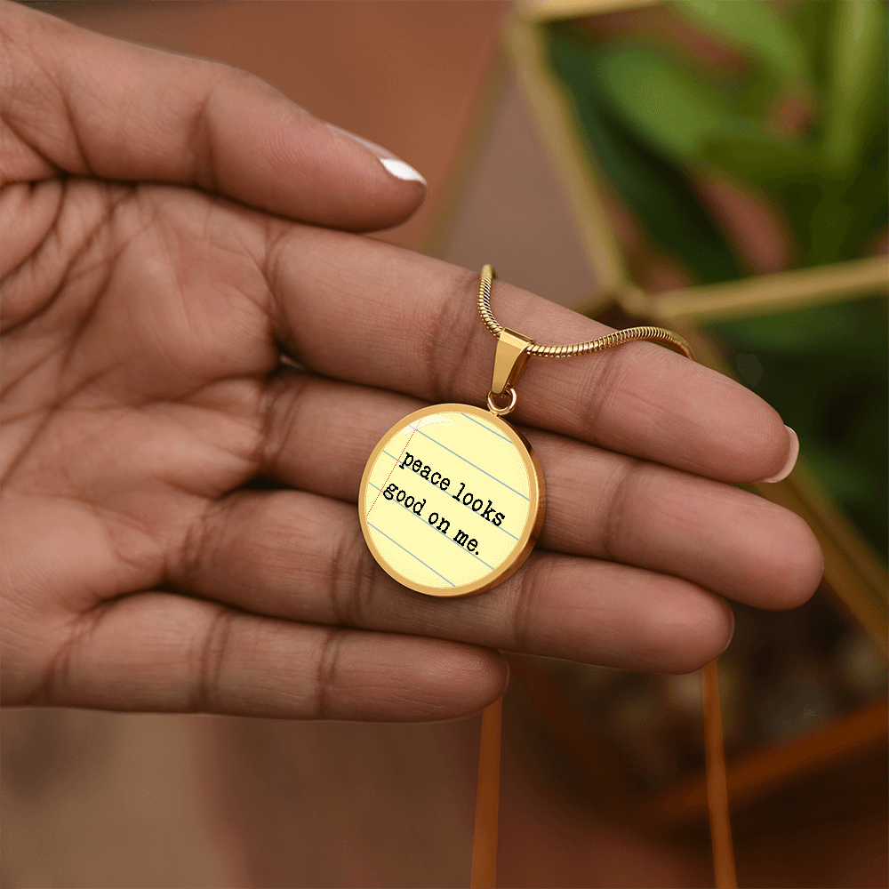 Peace Looks good on me necklace