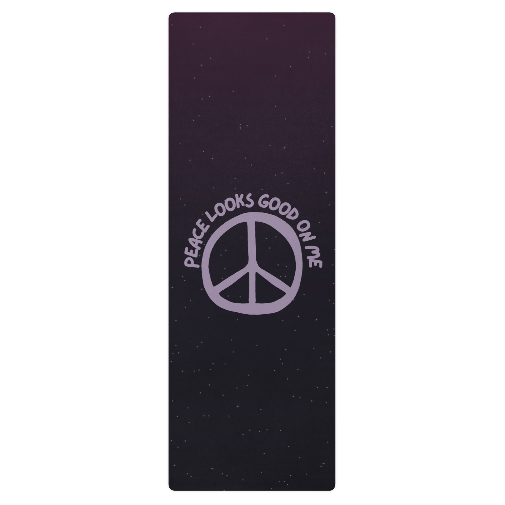 Peace Looks Good On Me Yoga Mat – Non-Slip, Cushioned, Spiritual Yoga Mat for Women & Men | Kayarize Gifts