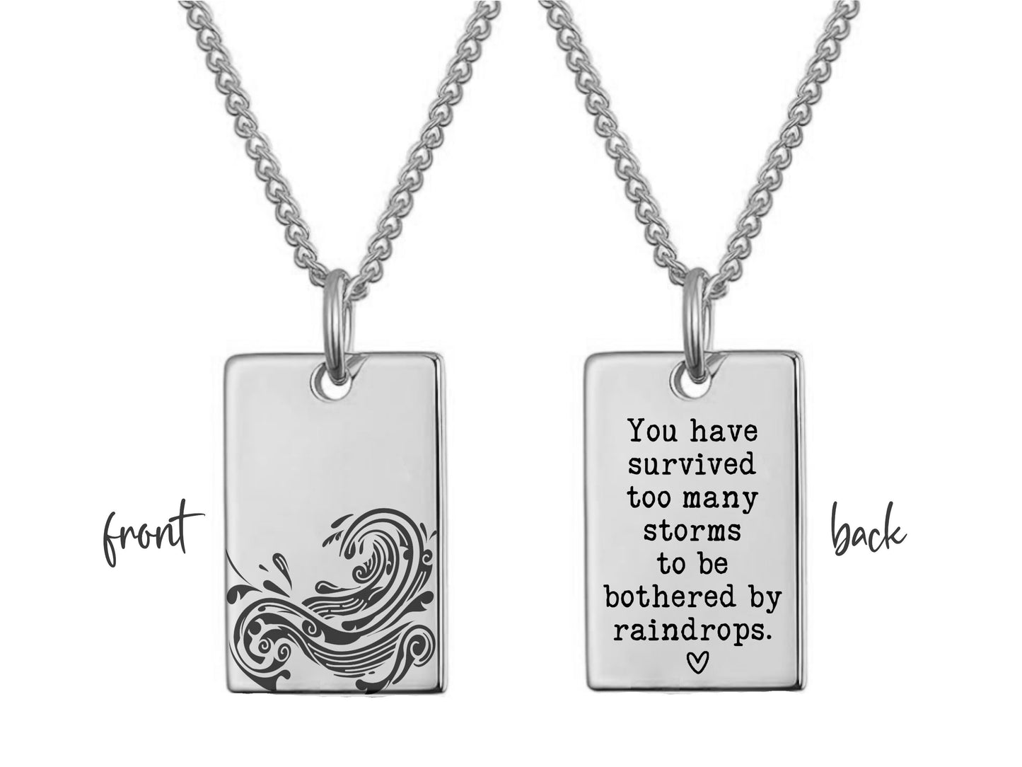 Best Friend Gift Embrace Your Inner Strength Necklace - Inspirational Jewelry Gift" Perfect Gift as Symbol of Resilience and Power"