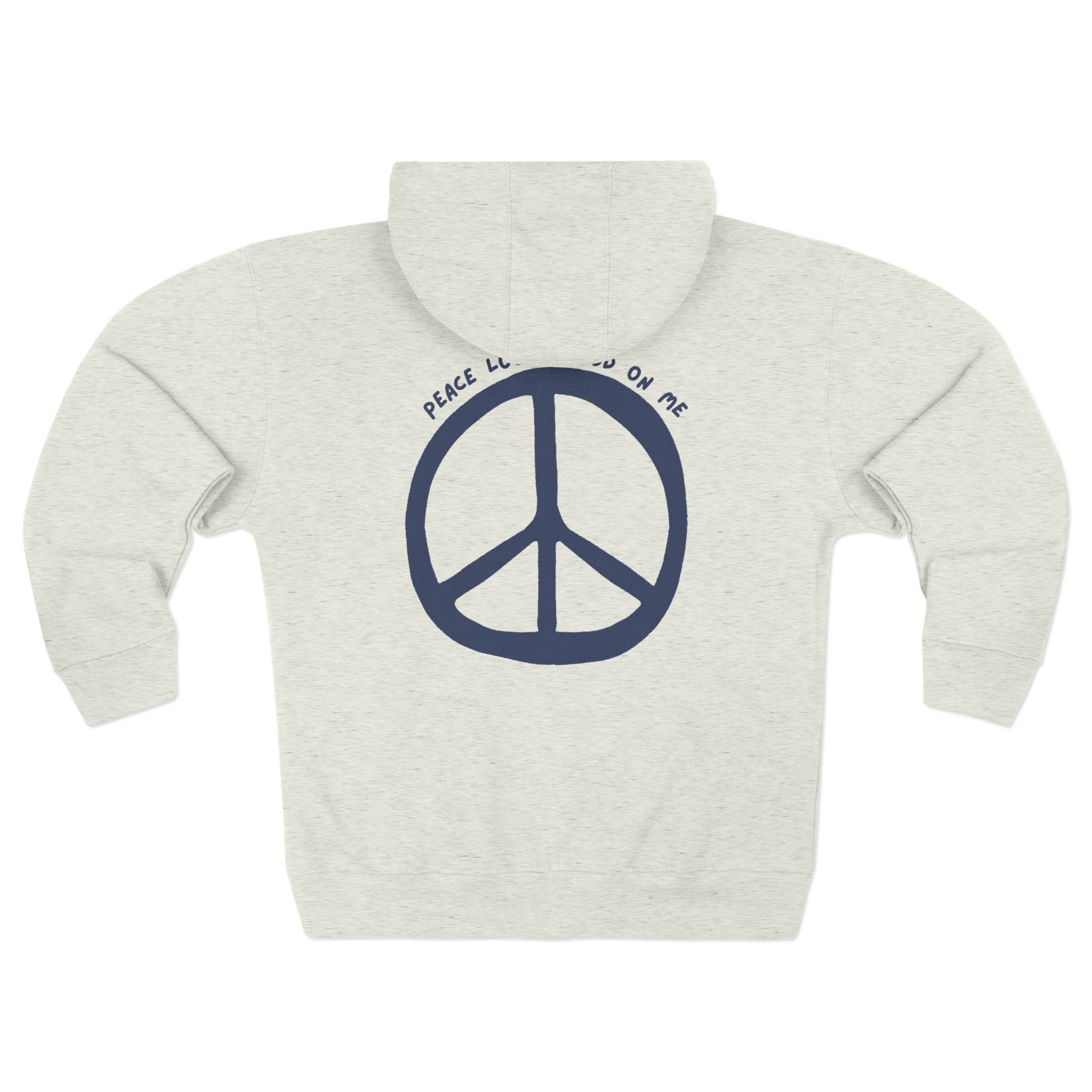 Peace looks good on me Unisex Zip Hoodie, Casual Jacket, Streetwear, Gift for Him/Her, Comfortable Layering, Perfect for Every Season