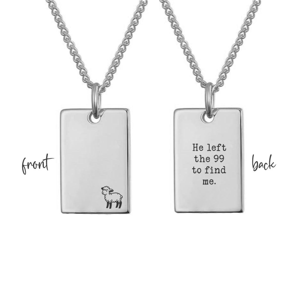 The Lost Sheep Necklace — “He Left the 99 to Find Me”