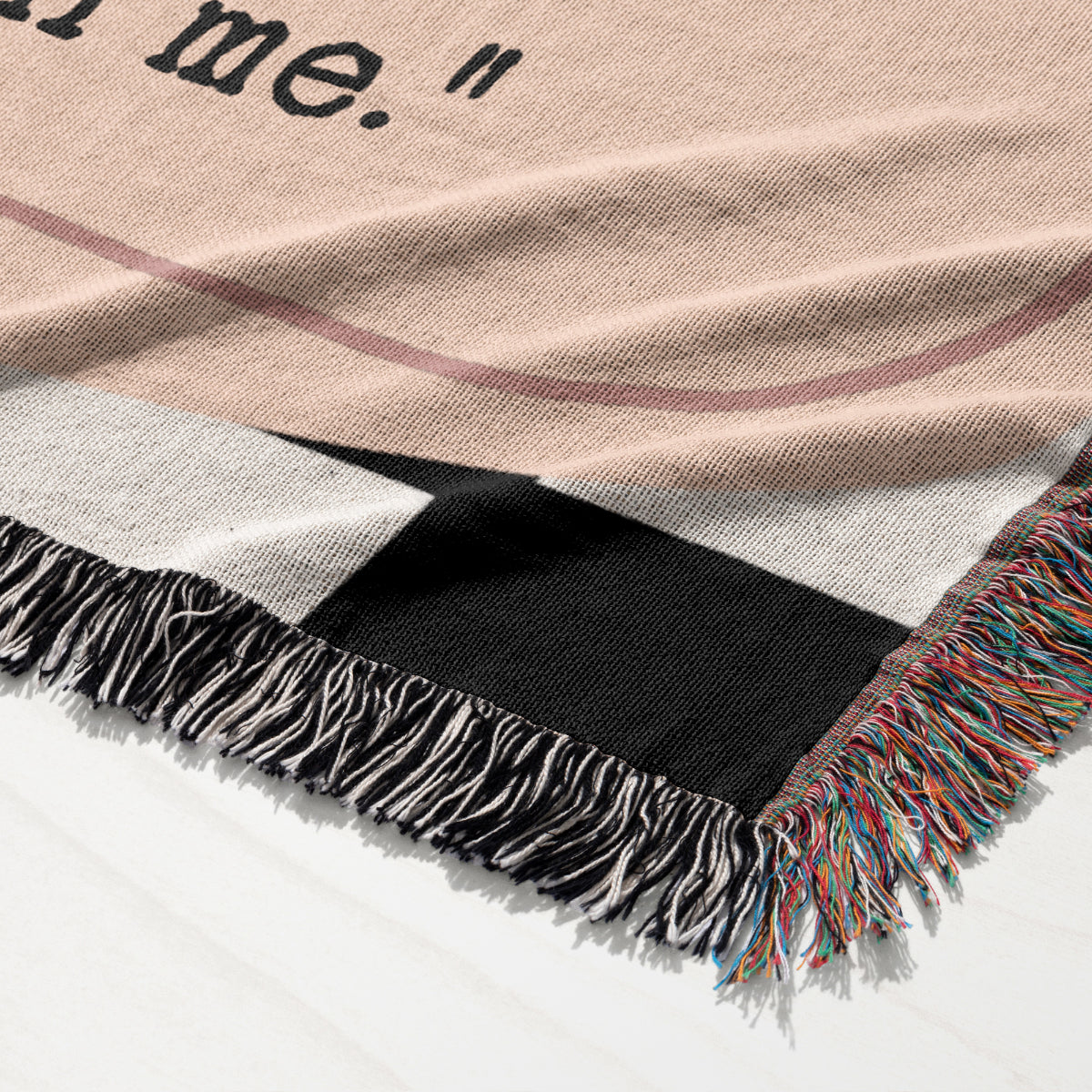 “Go Storm Yourself – Peace Looks Good On Me” Personalized Cozy Cotton Throw Blanket