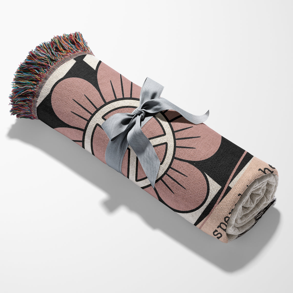 “Go Storm Yourself – Peace Looks Good On Me” Personalized Cozy Cotton Throw Blanket