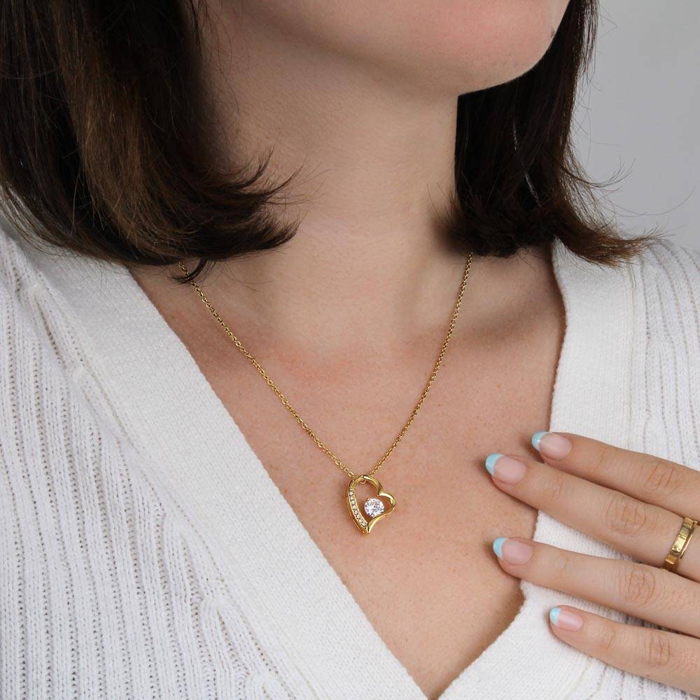 To My Wife – You’re My Peace, My Favorite Kind of Trouble – Heart Necklace