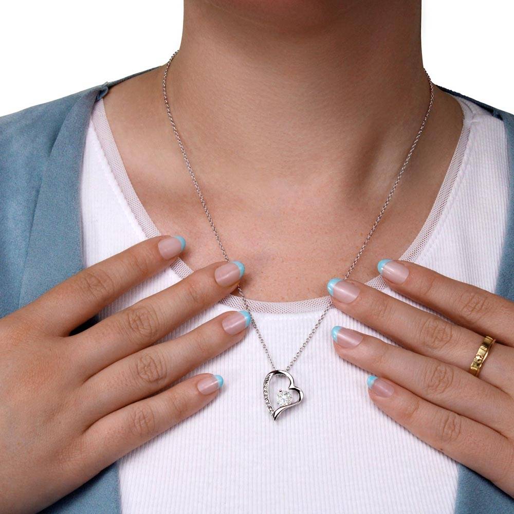 To My Wife – You’re My Peace, My Favorite Kind of Trouble – Heart Necklace