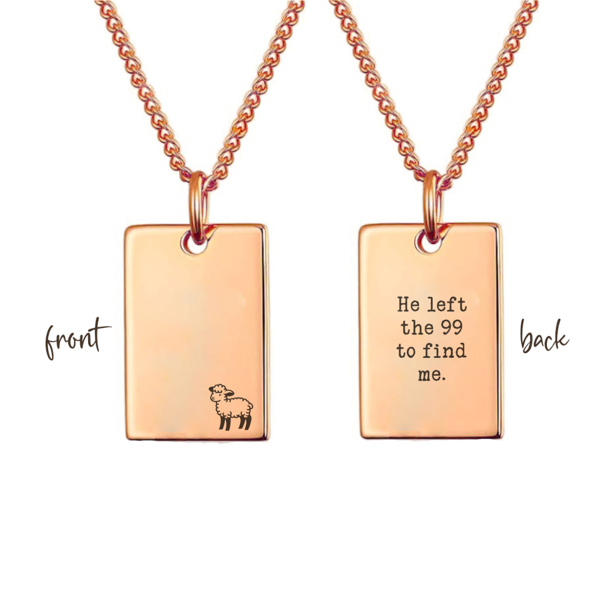 The Lost Sheep Necklace — “He Left the 99 to Find Me”