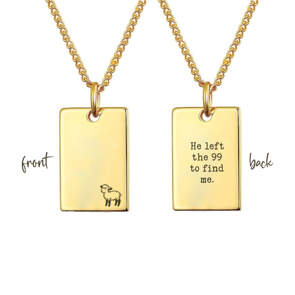 The Lost Sheep Necklace — “He Left the 99 to Find Me”