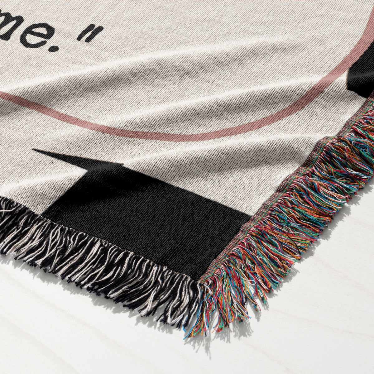 “Go Storm Yourself – Peace Looks Good On Me” Personalized Cozy Cotton Throw Blanket