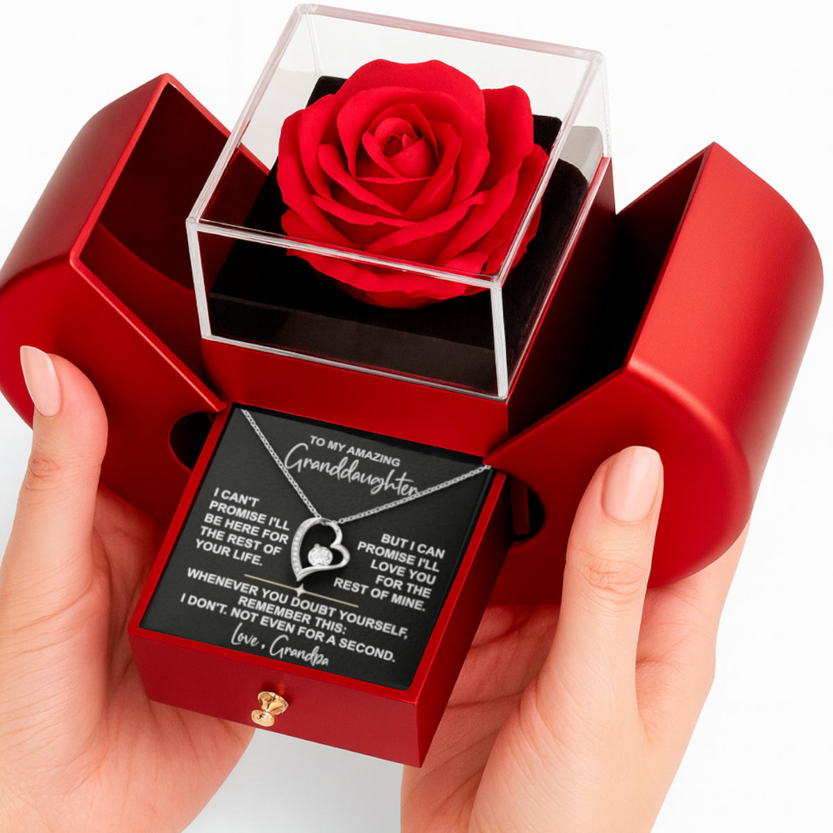 To My Amazing Granddaughter • Necklace with Gift Box