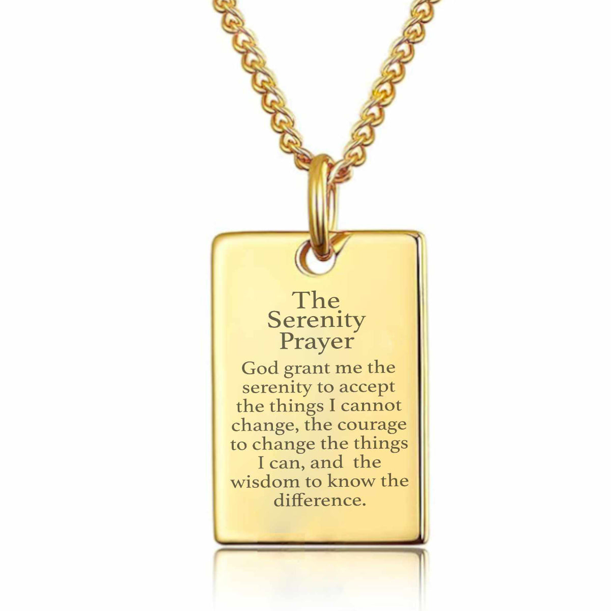 The Serenity Prayer Necklace - Micro Engraved