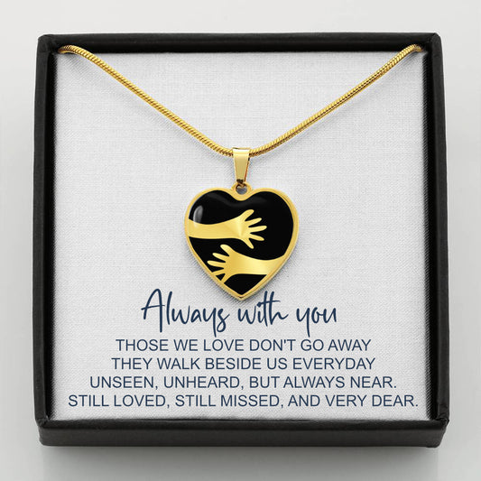 Always With You — Engravable Memorial Heart Necklace
