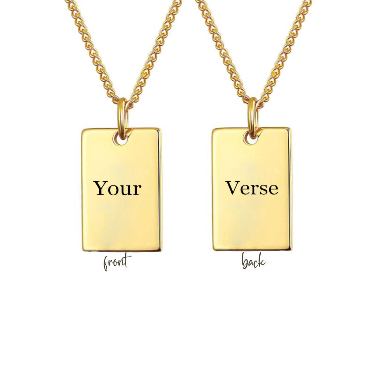 Personalized Bible Verse Necklace