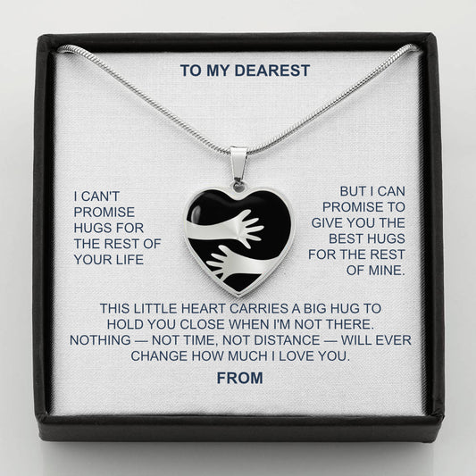 Hug Heart Necklace | Sentimental Gift for Daughter, Granddaughter, or Best Friend