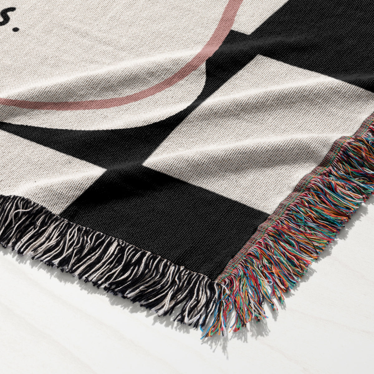 Peace Looks Good on Mom – Funny Woven Blanket for Mom | Boho Throw, Cozy Couch Blanket