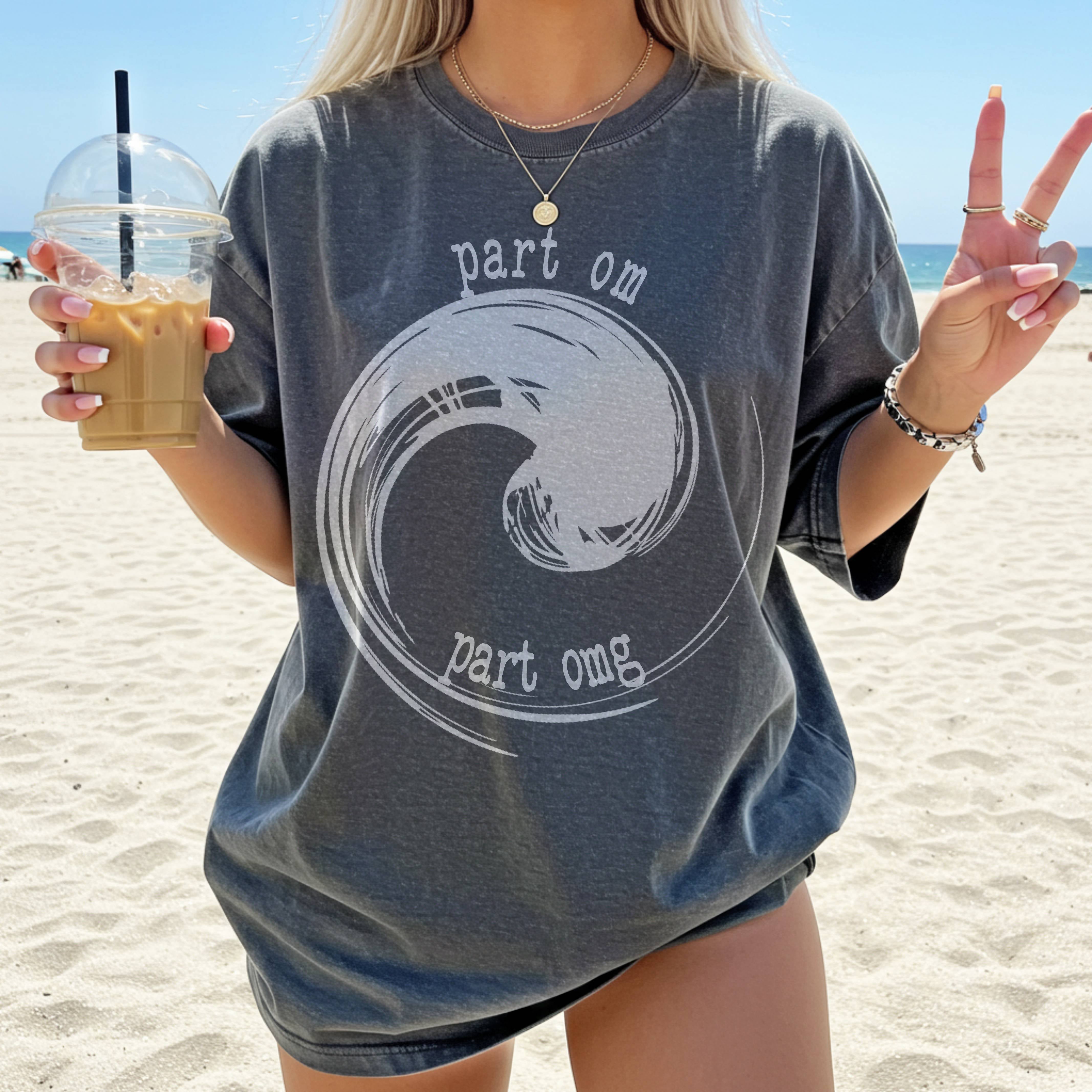 Part Om Part OMG Yin Yang T-Shirt – Funny Spiritual Tee for Women