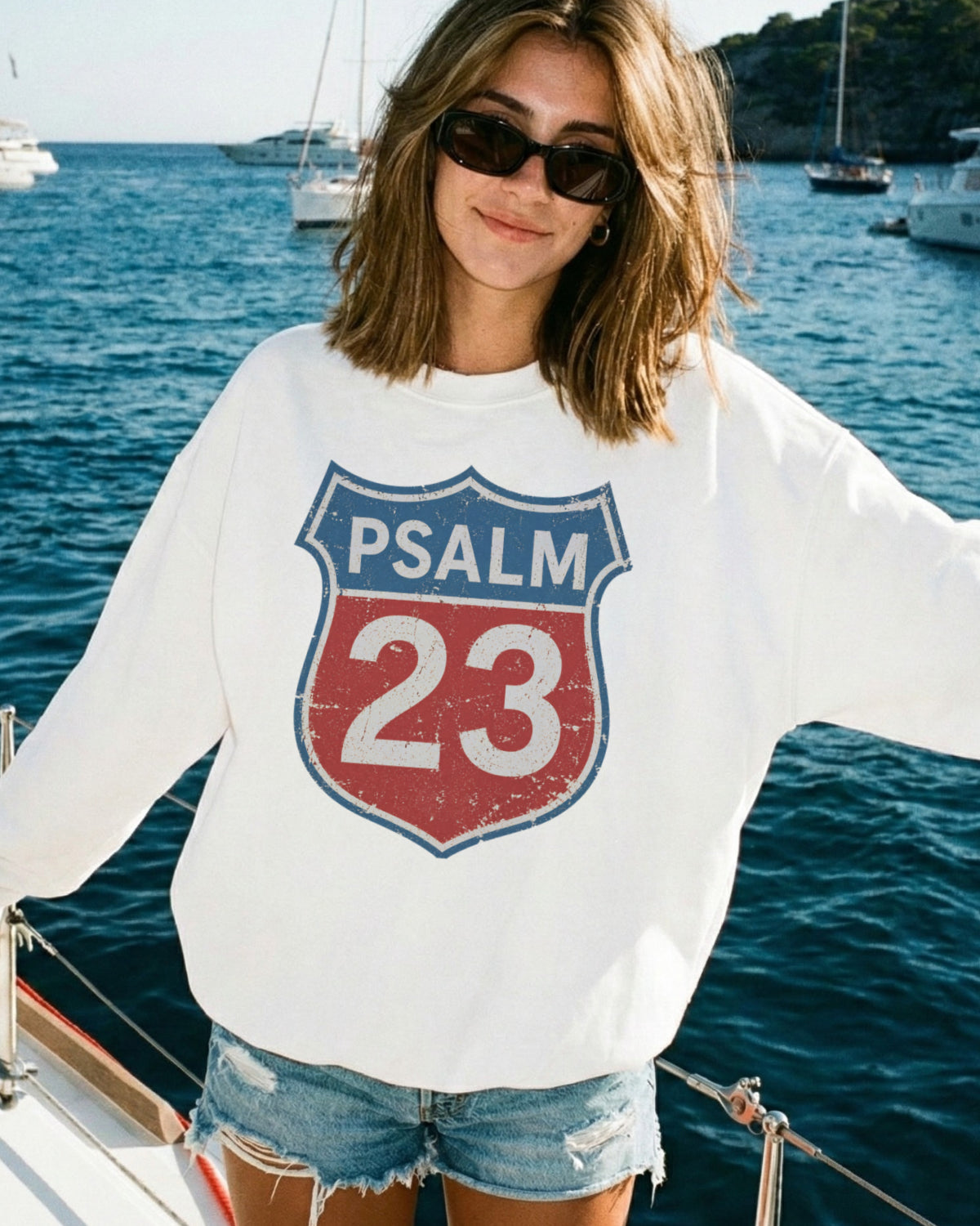 Psalm 23 Route Shirt — Vintage Faith Graphic Shirt