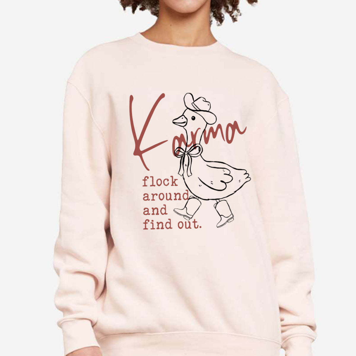 Silly Goose Karma Sweatshirt – Funny Unisex Crewneck