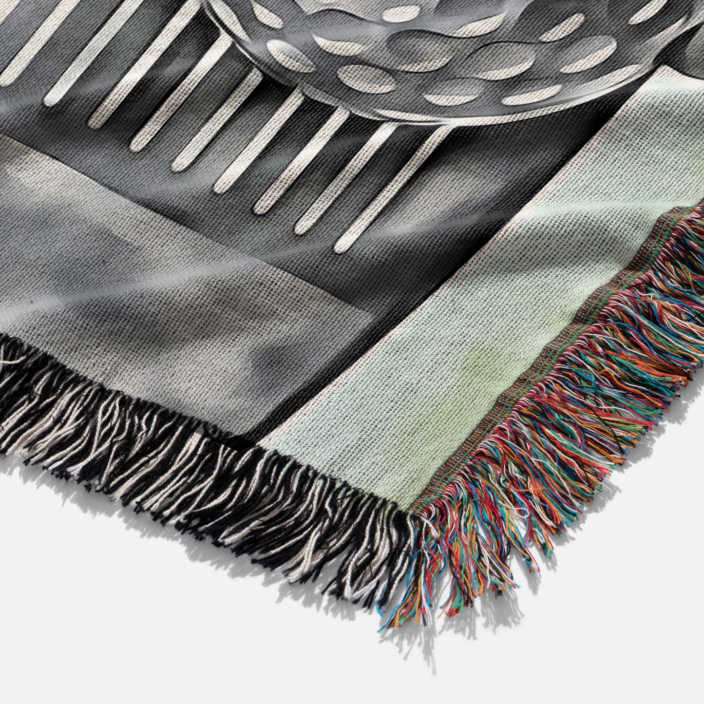 Personalized Woven Blanket — “Zen & Trash Talk” Golf Gift