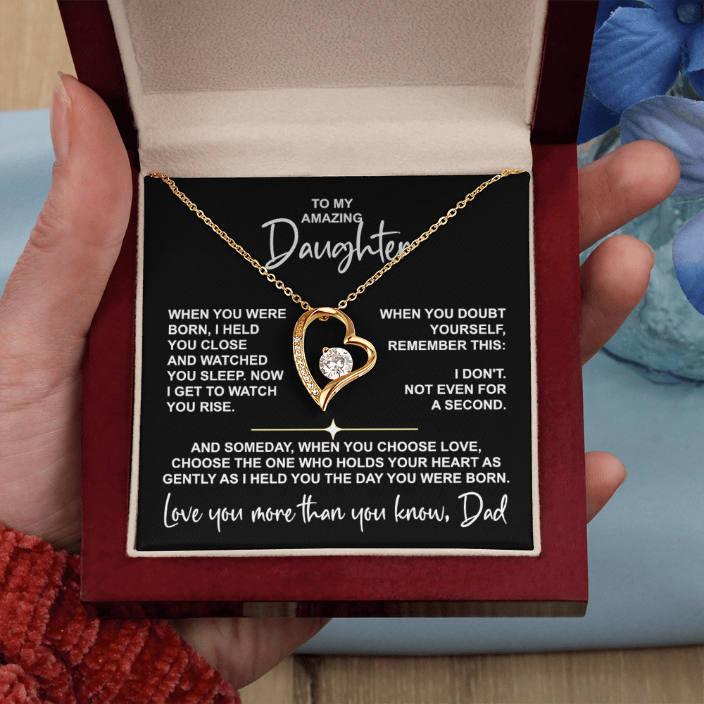 Dad Daughter Necklace The day you were born