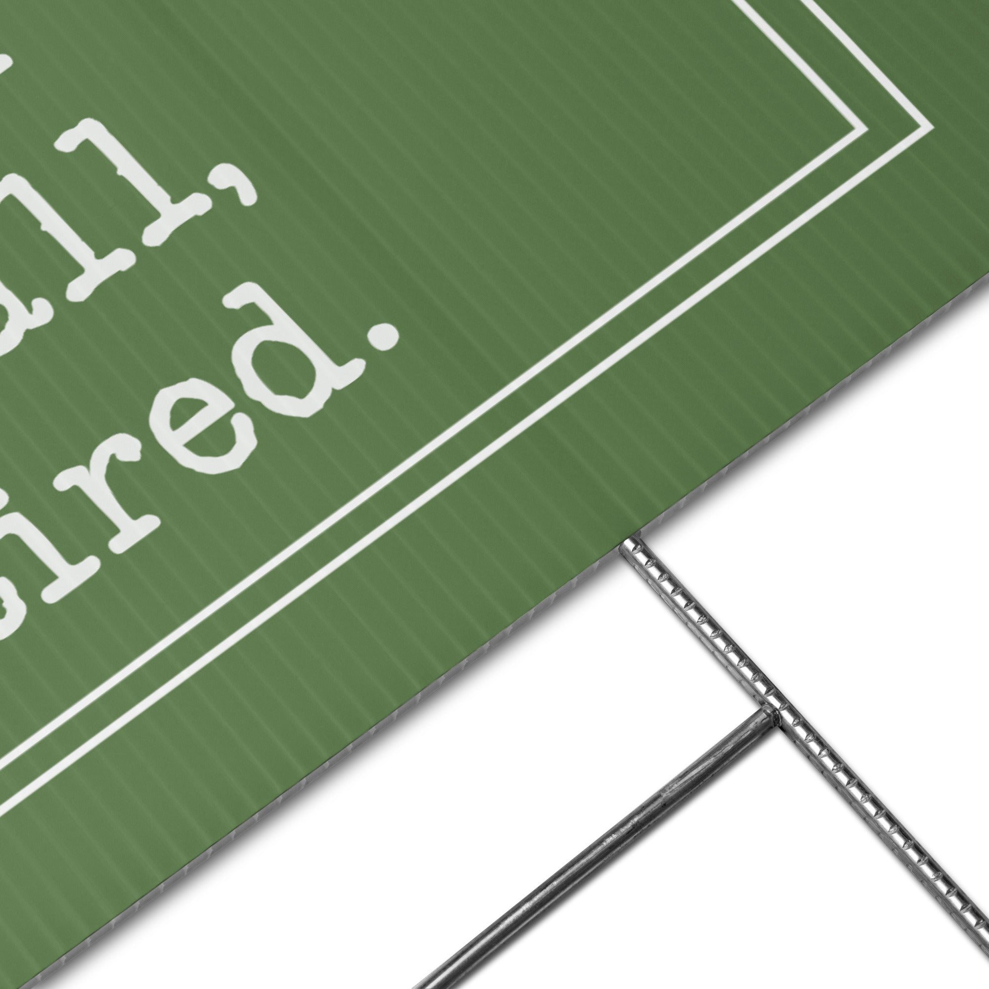 The Viral-Worthy Double-Sided "I'm Tired" Christmas Yard Sign