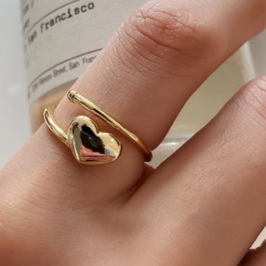 A hug from my heart. 14k gold over sterling silver ring. For Bestie, Daughter, Granddaughter
