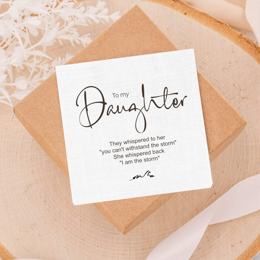 I Am the Storm Necklace - Self care gift. Layering Necklace - Rose Gold - Perfect Gift for Daughter, Empowering and Meaningful Jewelry